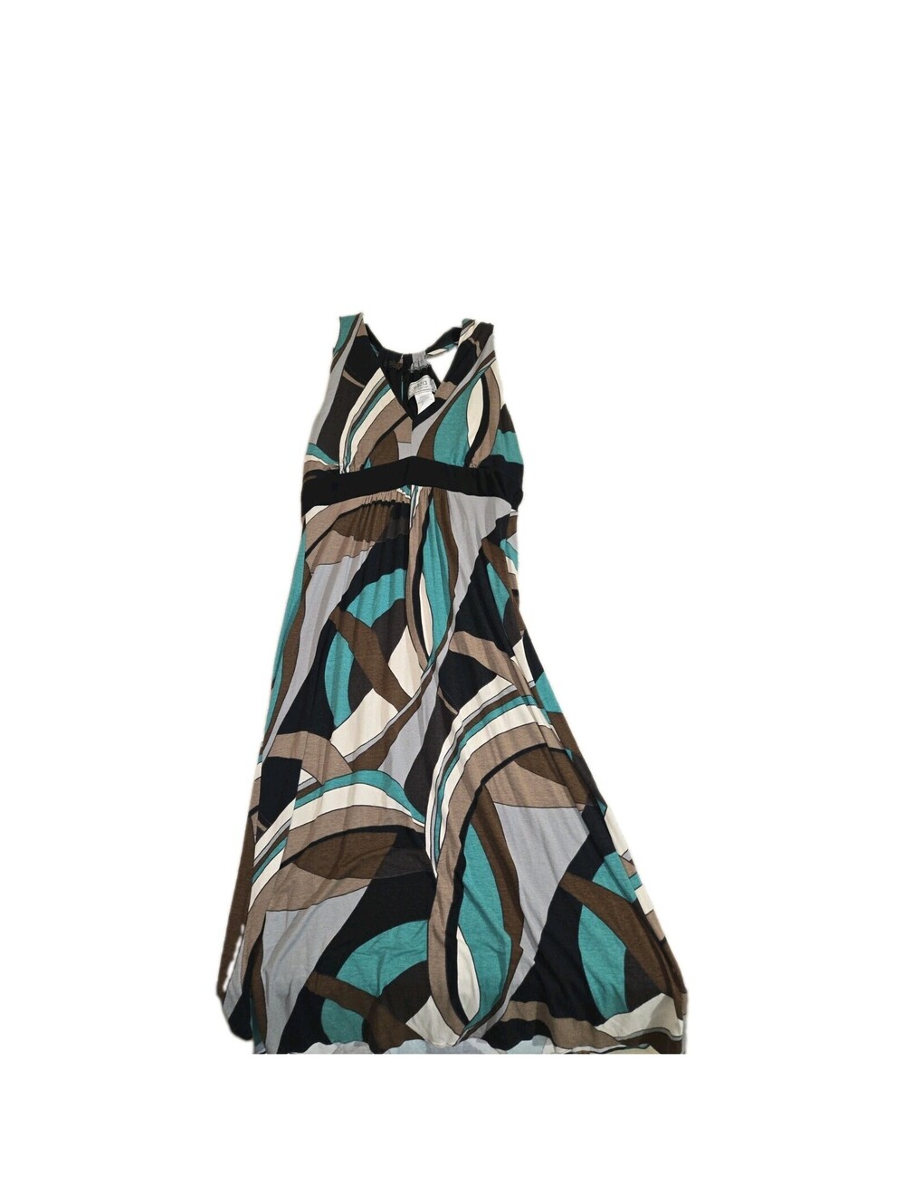 Eliza J Halter Maxi Dress Sz 12 Geometric Print Midi/maxi USA Fit Flare